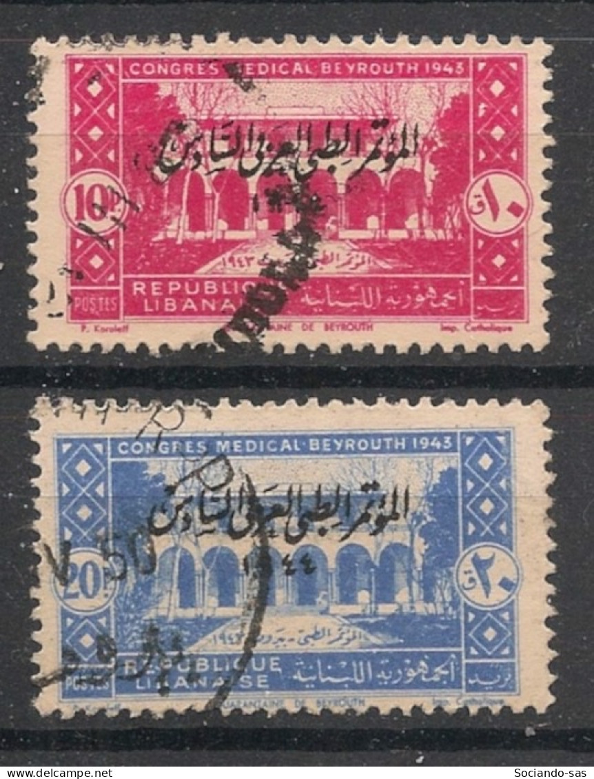 GRAND LIBAN - 1944 - N°YT. 187 à 188 - Série Complète - Oblitéré / Used - Gebruikt