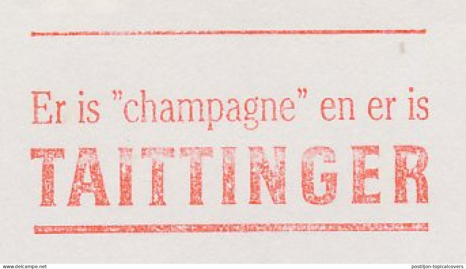 Meter Top Cut Netherlands 1988 Champagne - Taittinger - Wein & Alkohol