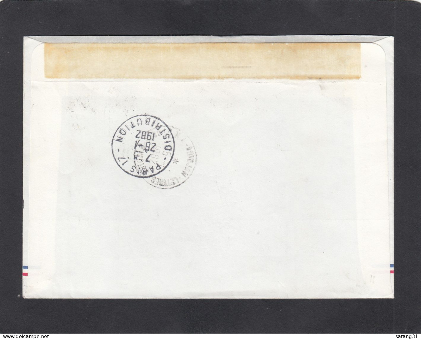 LETTRE RECOMMANDEE DE SAN PEDRO  AVEC TIMBRES " UNION AFRICAINE DES PTT ".1982. - Costa D'Avorio (1960-...)