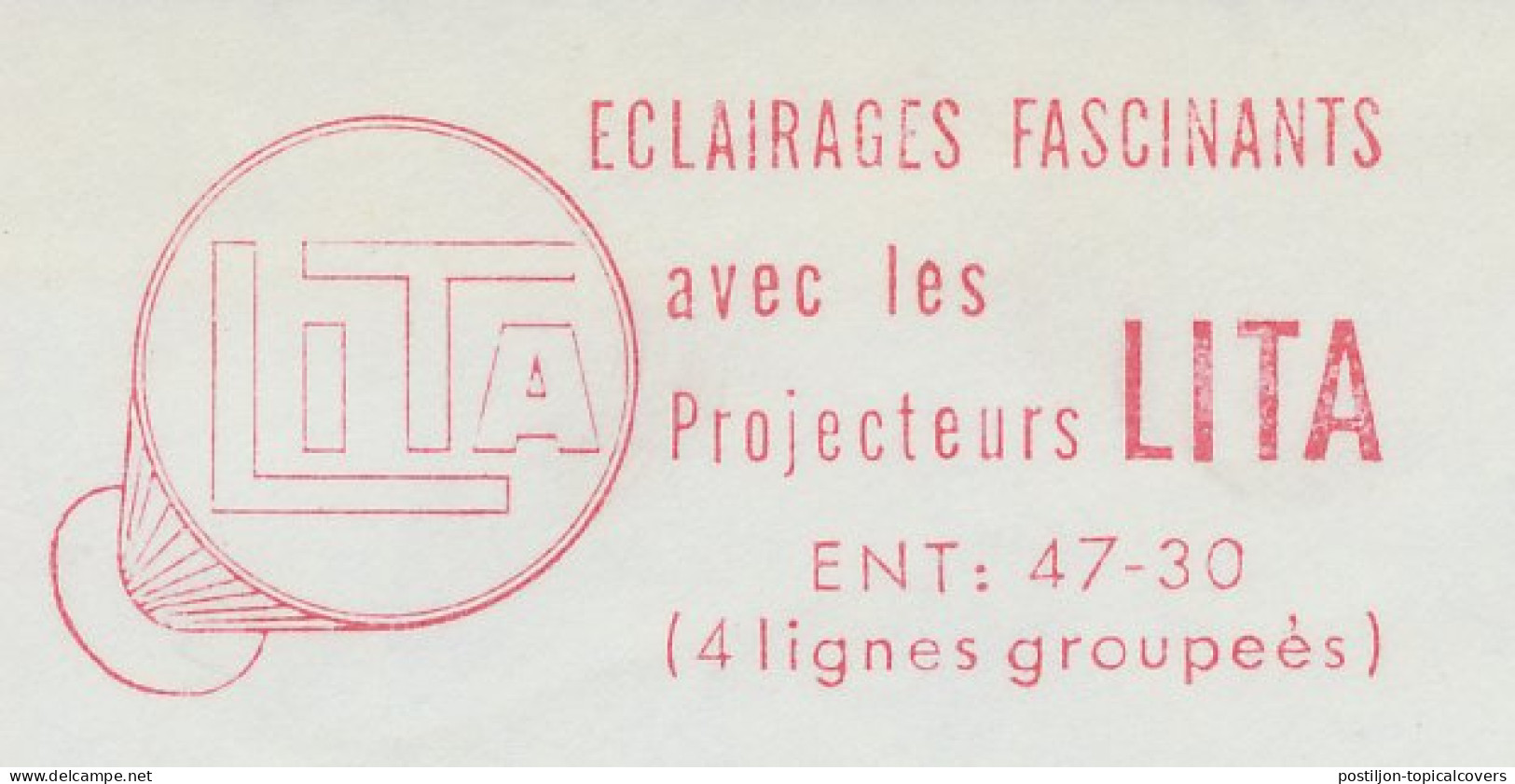 Meter Cut France 1960 Floodlight - Lamp - Lita - Electricité