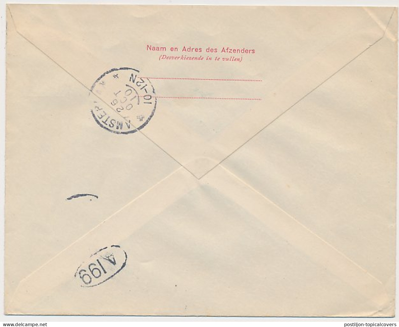 Envelop G. 16 A Zwolle - Amsterdam 1910 - Entiers Postaux