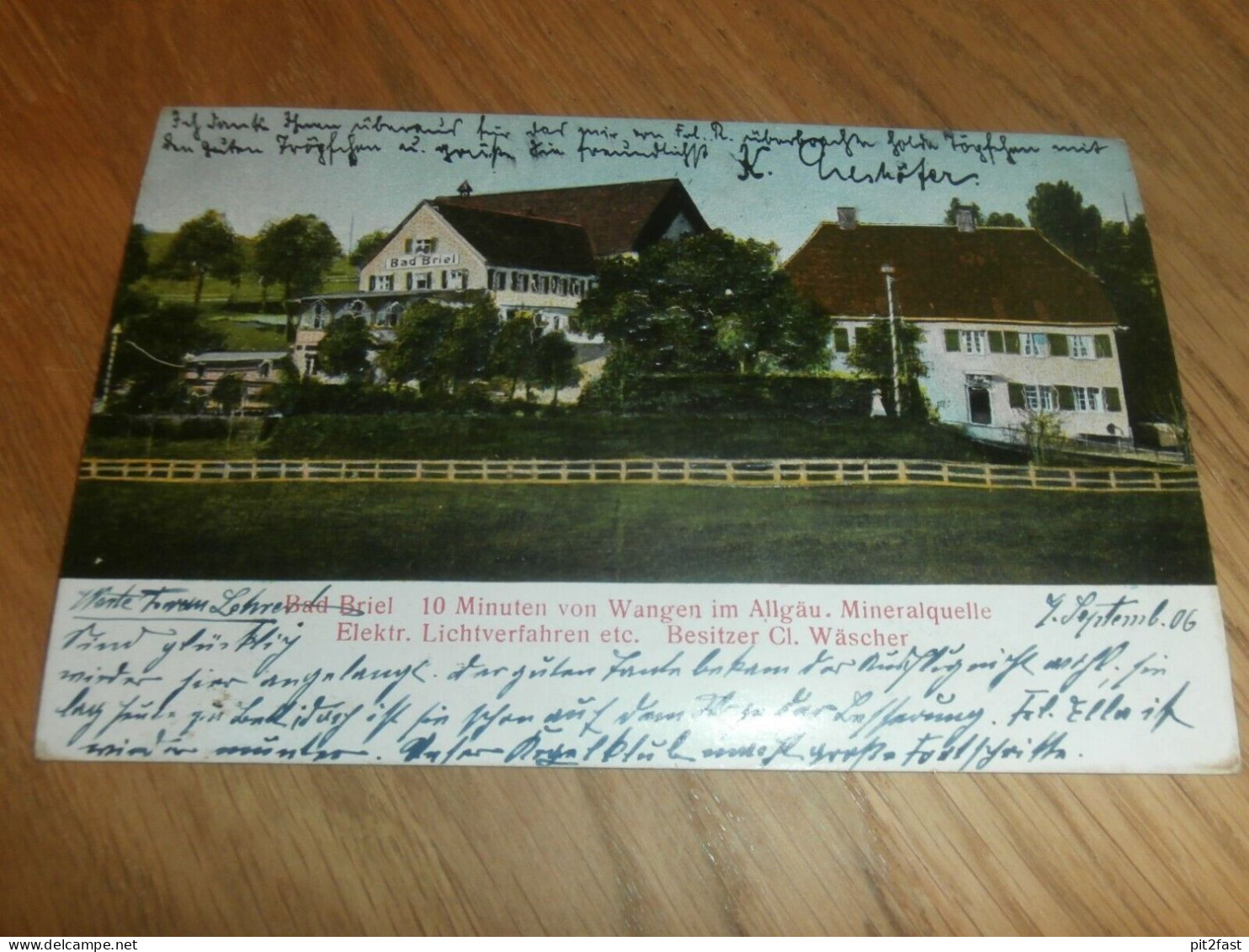 AK Bad Briel / Wangen Im Allgäu , 1906 , Mineralquelle , Ansichtskarte !!! - Wangen I. Allg.
