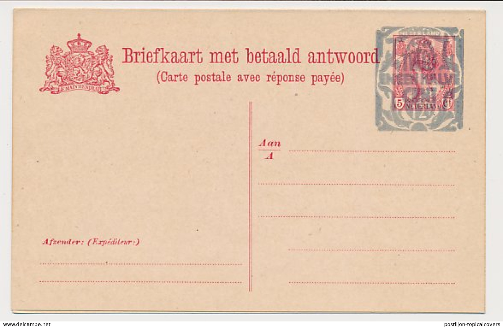 Briefkaart G. 157 I - Postal Stationery