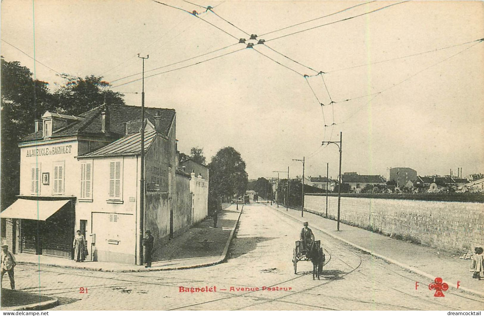 93 BAGNOLET. Restaurant 'l'Aveugle De Bagnolet" Qui était Situé Rue Sadi Carnot, Maintenant Coin Avenue Pasteur - Bagnolet