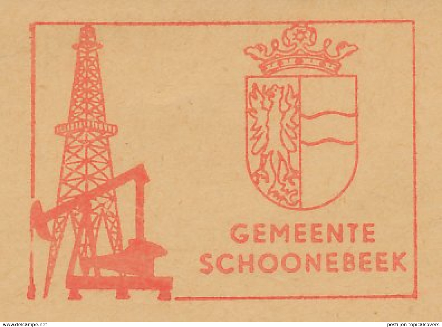 Meter Cut Netherlands 1967 Gas - Pumpjack - Gas Rig - Autres & Non Classés