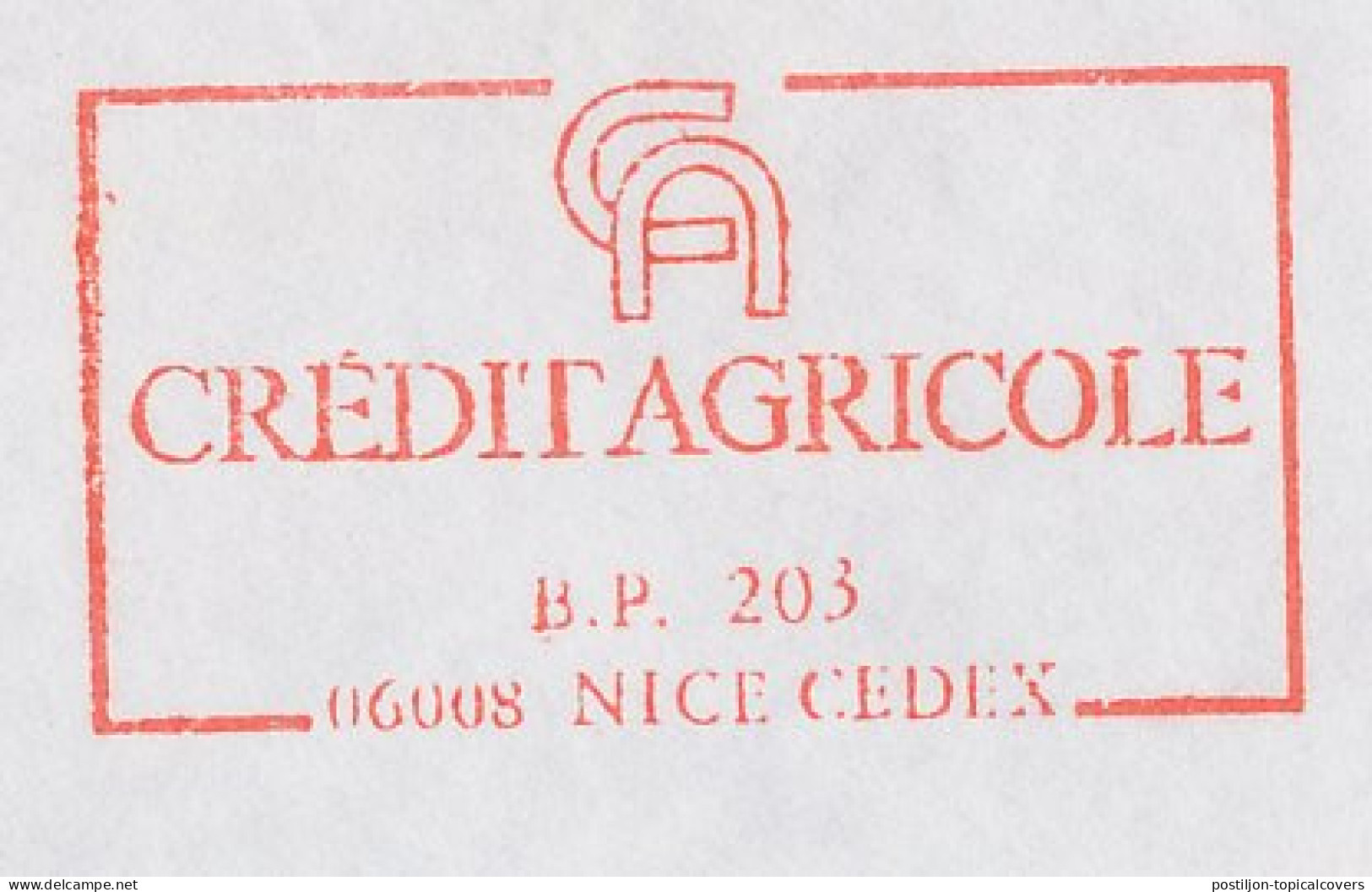 Registered Meter Cover France 1980 Agricultural Credit - Agriculture