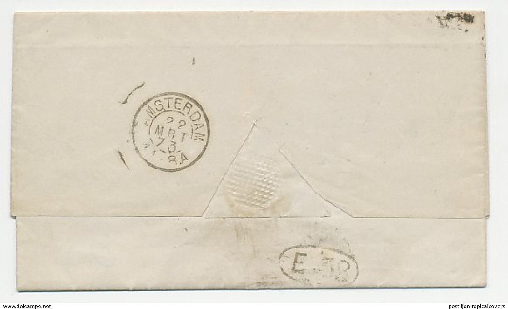 Em. 1869 Rotterdam - Amsterdam  - Lettres & Documents