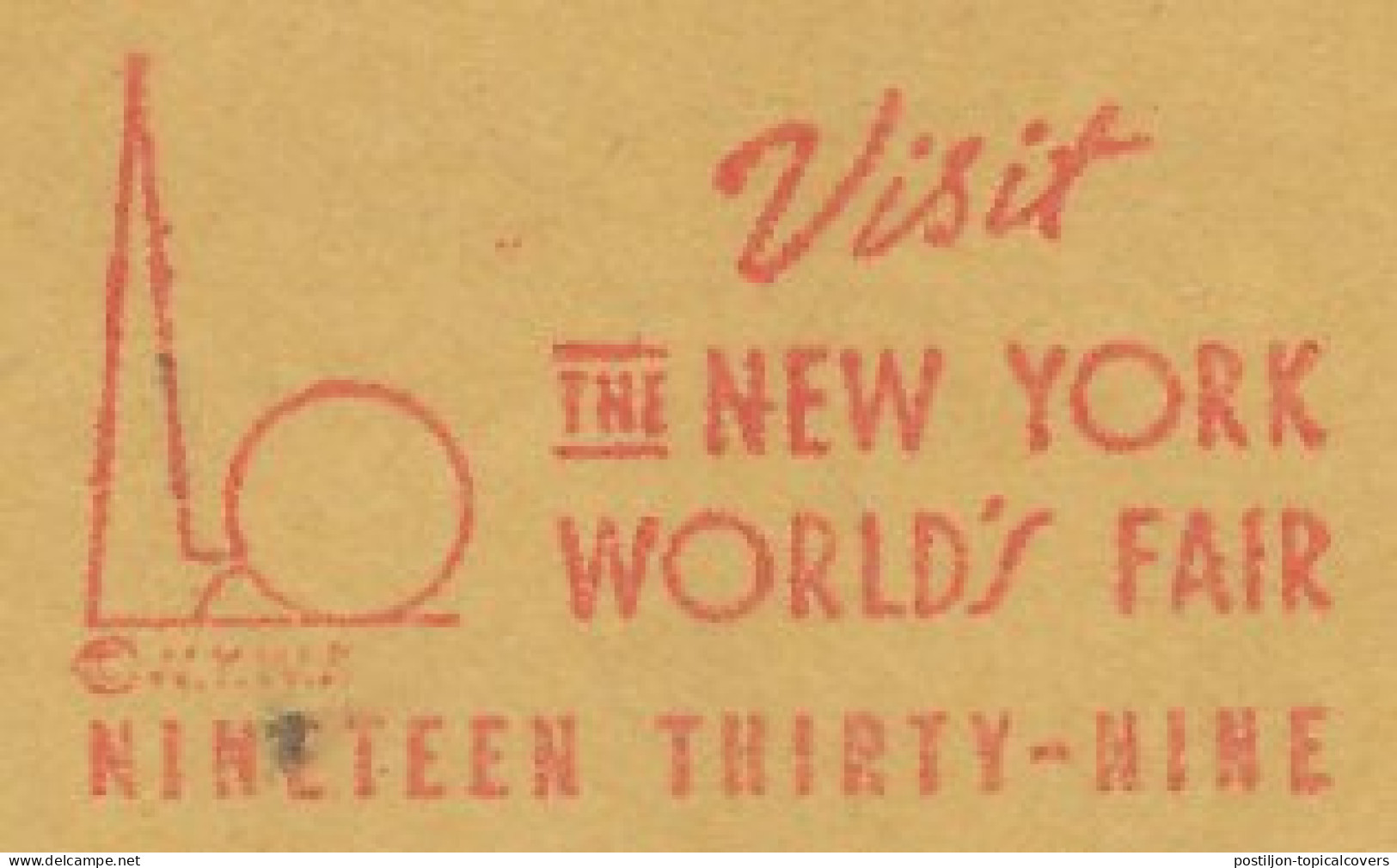 Meter Cut USA 1939 World Fair - New York - Non Classés