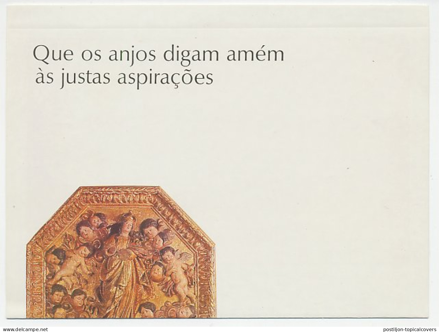 Postal Stationery Brazil - Aerogramme Madonna - The Angels Say Amen  - Altri & Non Classificati