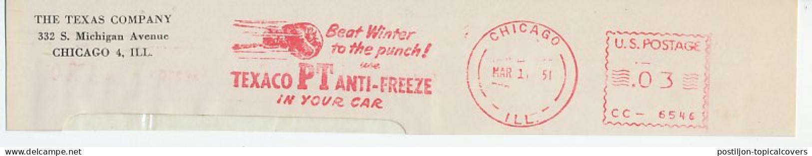 Meter Top Cut USA 1951 Boxing - Texaco Anti Freeze - Andere & Zonder Classificatie