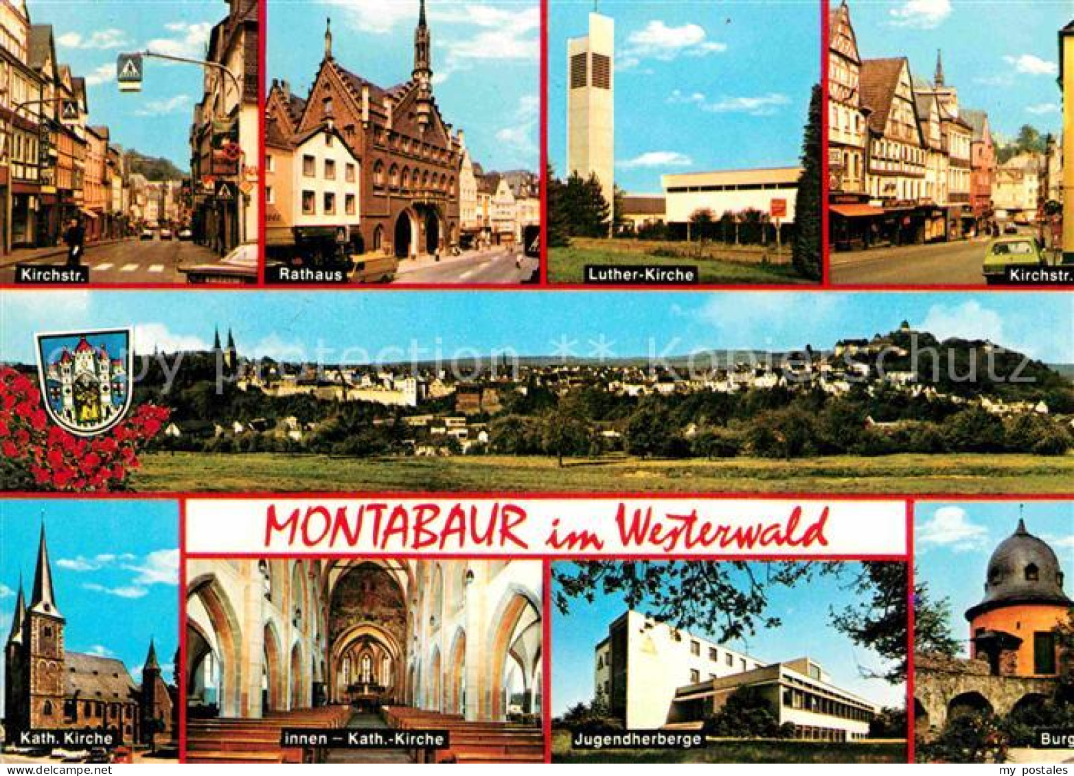 72631507 Montabaur Westerwald Kirchstrasse Luther-Kirvhe Burg Jugendherberge Mon - Montabaur