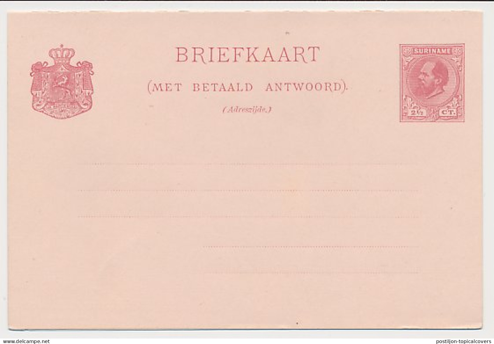 Suriname Briefkaart G. 8 - Surinam ... - 1975