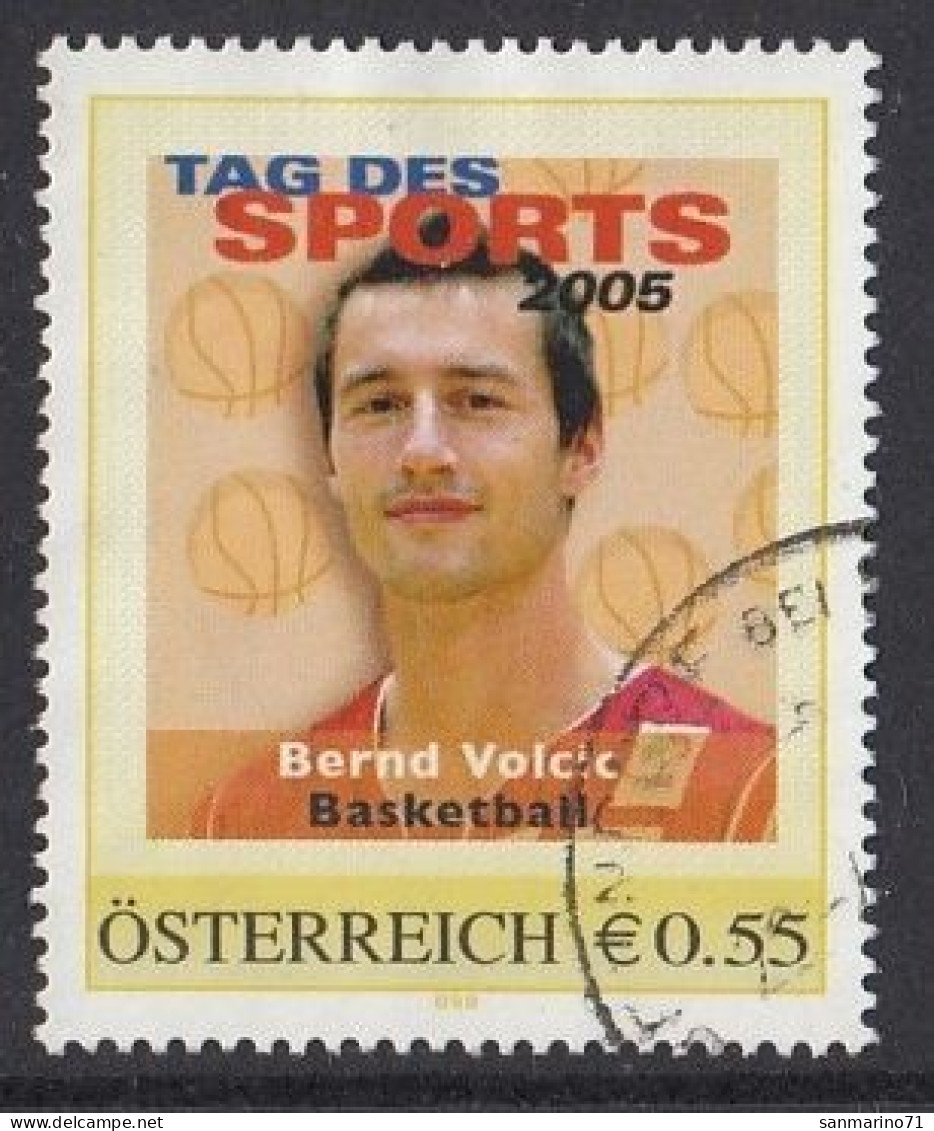 AUSTRIA 99,personal,used,hinged,basketball - Timbres Personnalisés