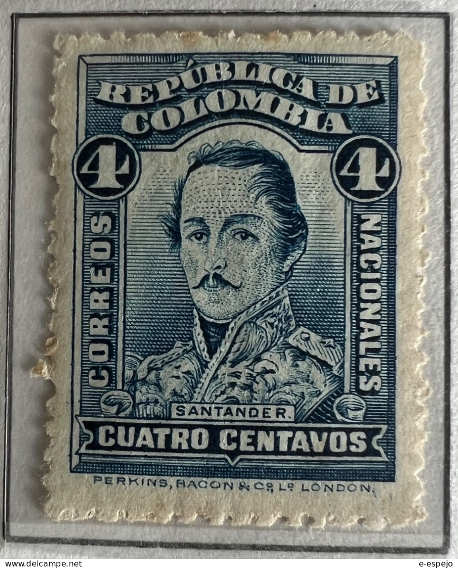 Kolumbien 1925: Revenue Stamps Of 1917 Surcharged/Overprinted Mi:CO 293-298 - Colombia