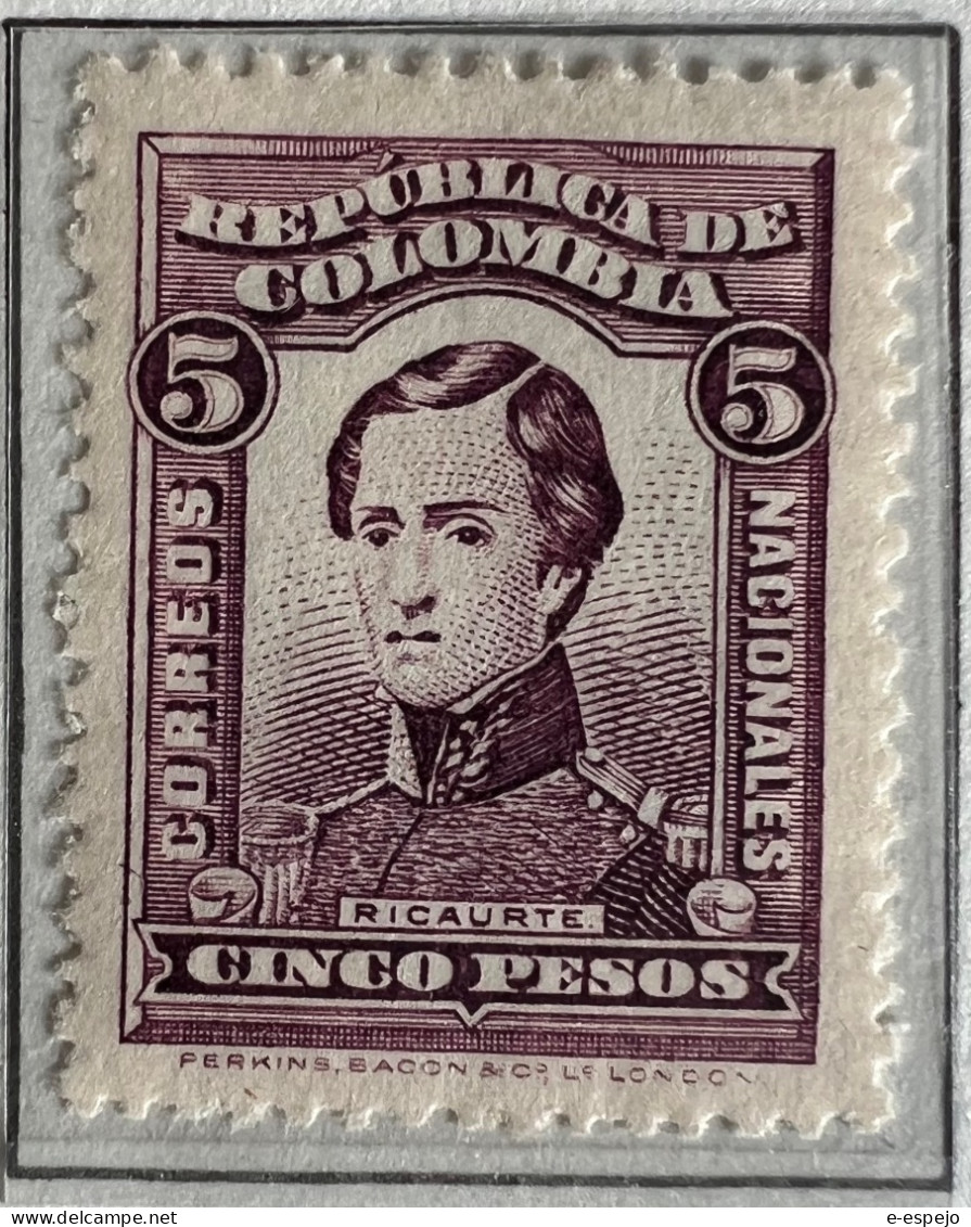 Kolumbien 1925: Revenue Stamps Of 1917 Surcharged/Overprinted Mi:CO 293-298 - Colombie