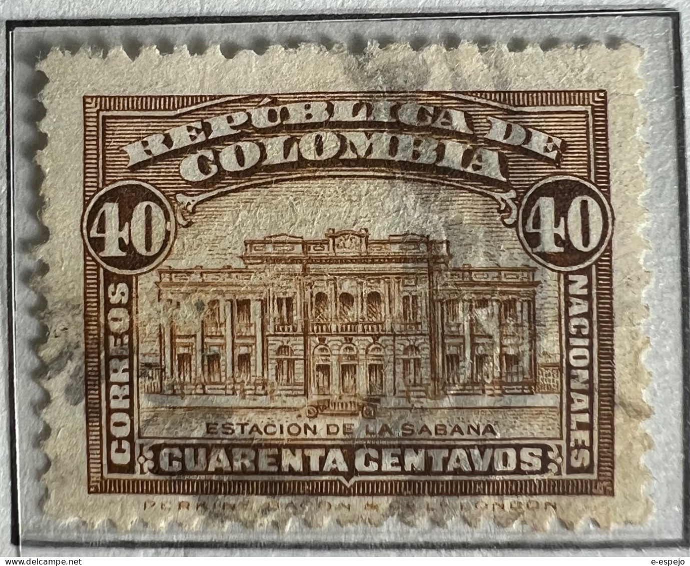 Kolumbien 1925: Revenue Stamps Of 1917 Surcharged/Overprinted Mi:CO 293-298 - Colombia