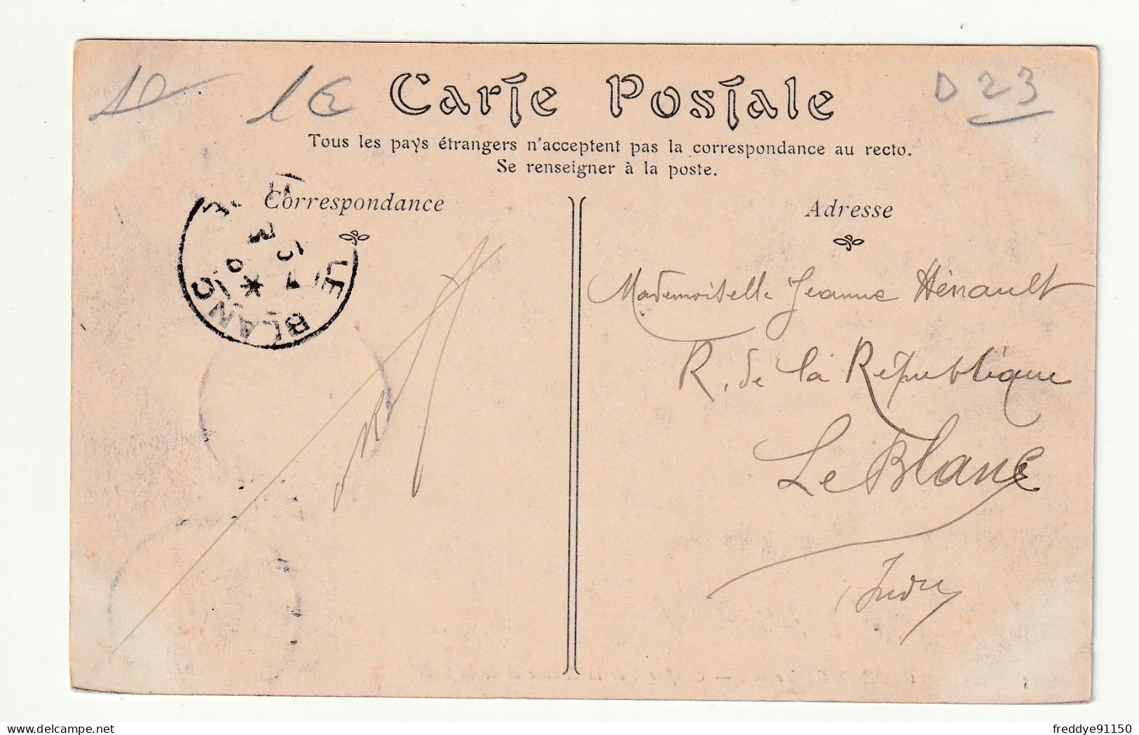 23 . CROZANT . CONFLUENT DE LA CREUSE ET DE LA CIDELLE . 1907 - Crozant