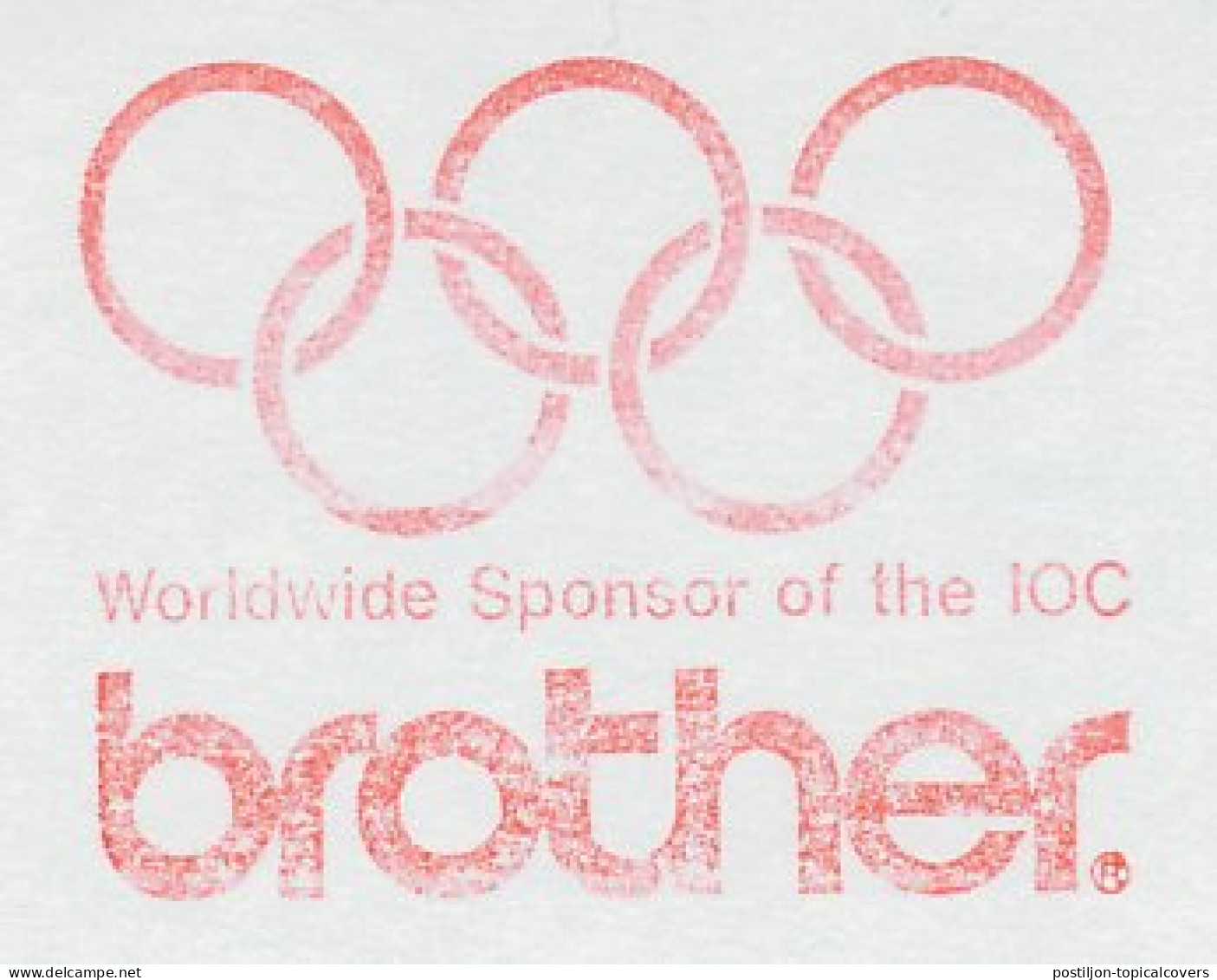 Meter Cut Netherlands 1988 Brother - Worldwide Sponsor Of The IOC - Other & Unclassified