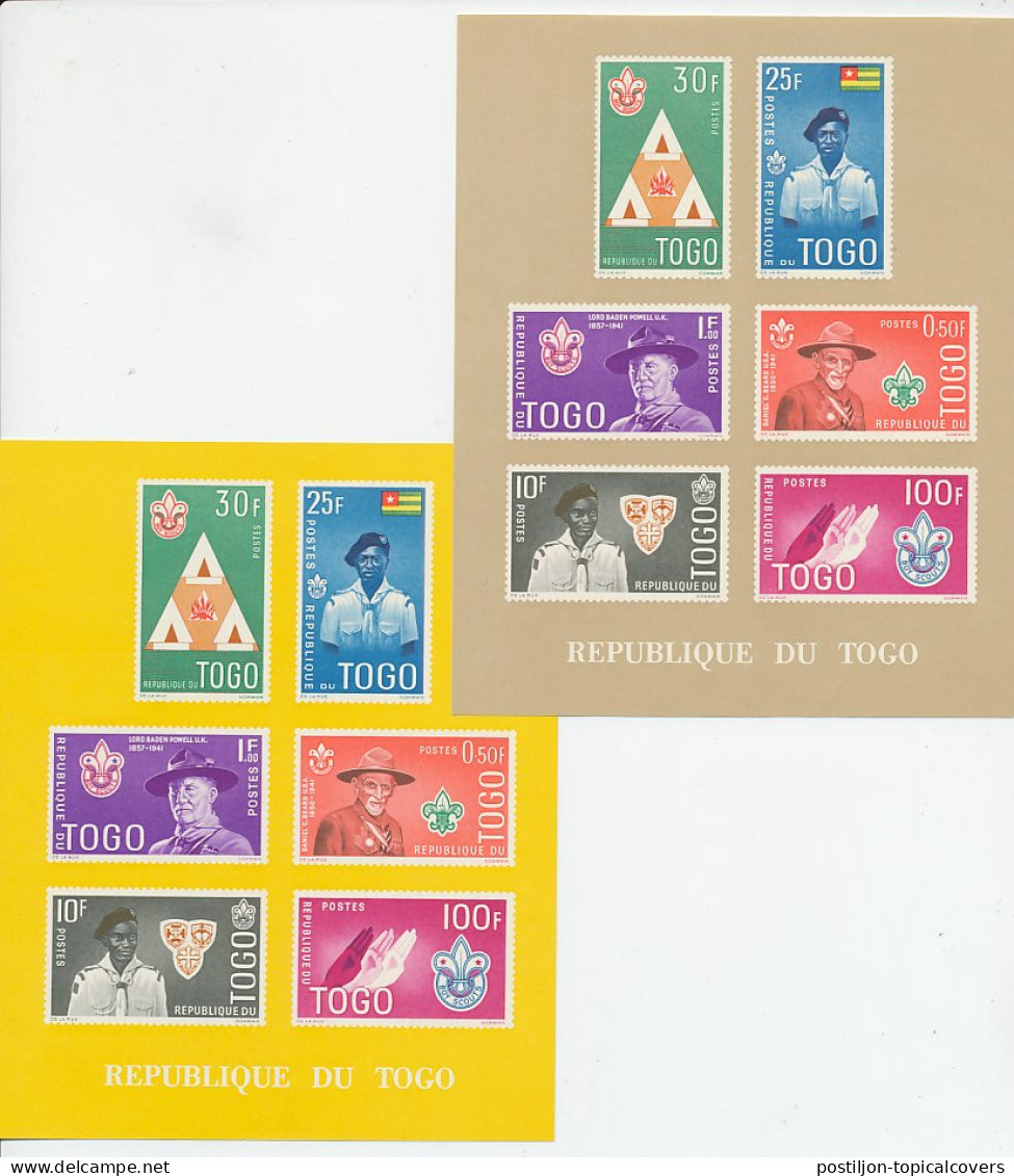 2 X Block /Sheet Togo 1961 MNH Scouting - Other & Unclassified