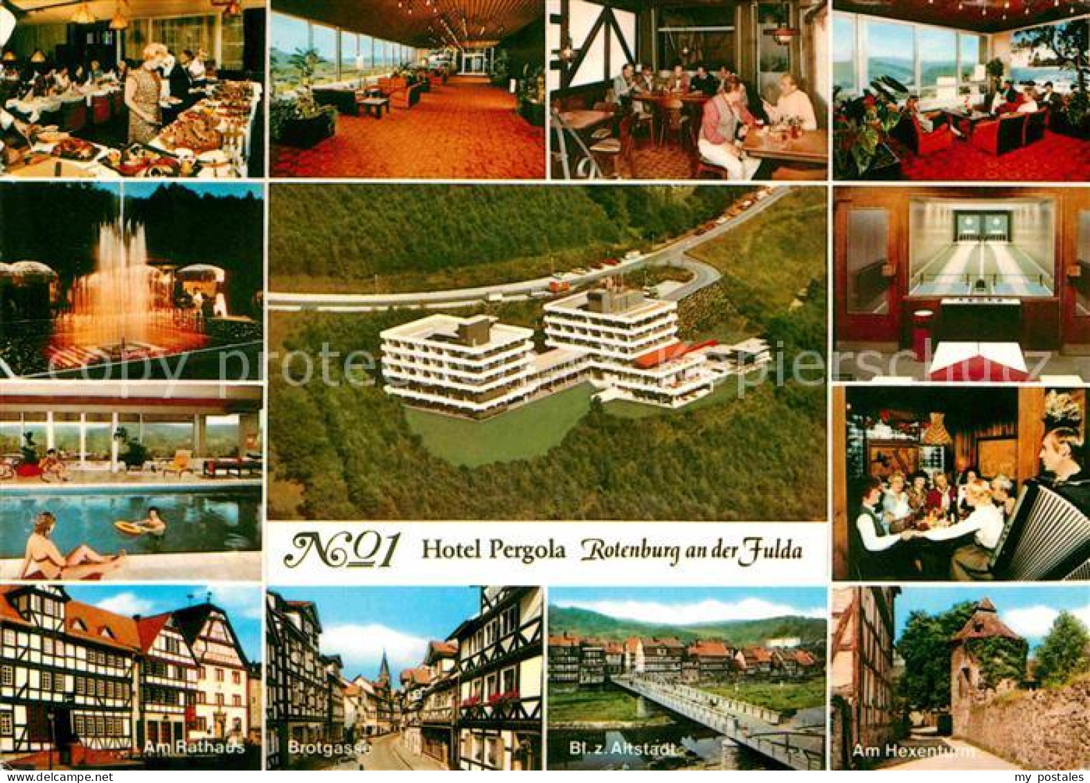 72631461 Rotenburg Fulda Fliegeraufnahme Hotel Pergola Rotenburg - Sonstige & Ohne Zuordnung