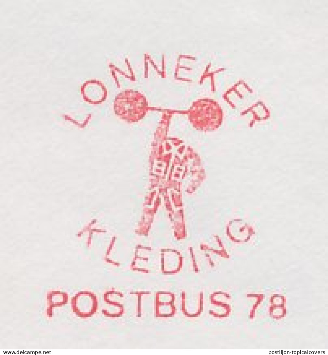 Meter Cover Netherlands 1980 Weightlifter - Lonneker - Andere & Zonder Classificatie