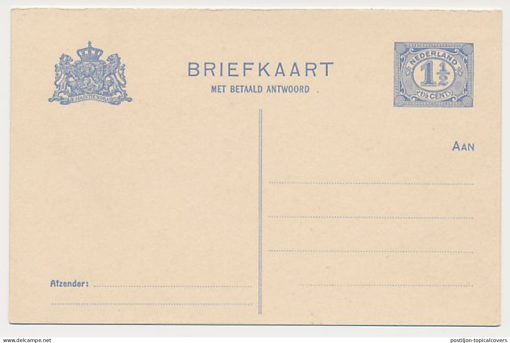 Briefkaart G. 79 I ( Ruw Karton ) - Postal Stationery