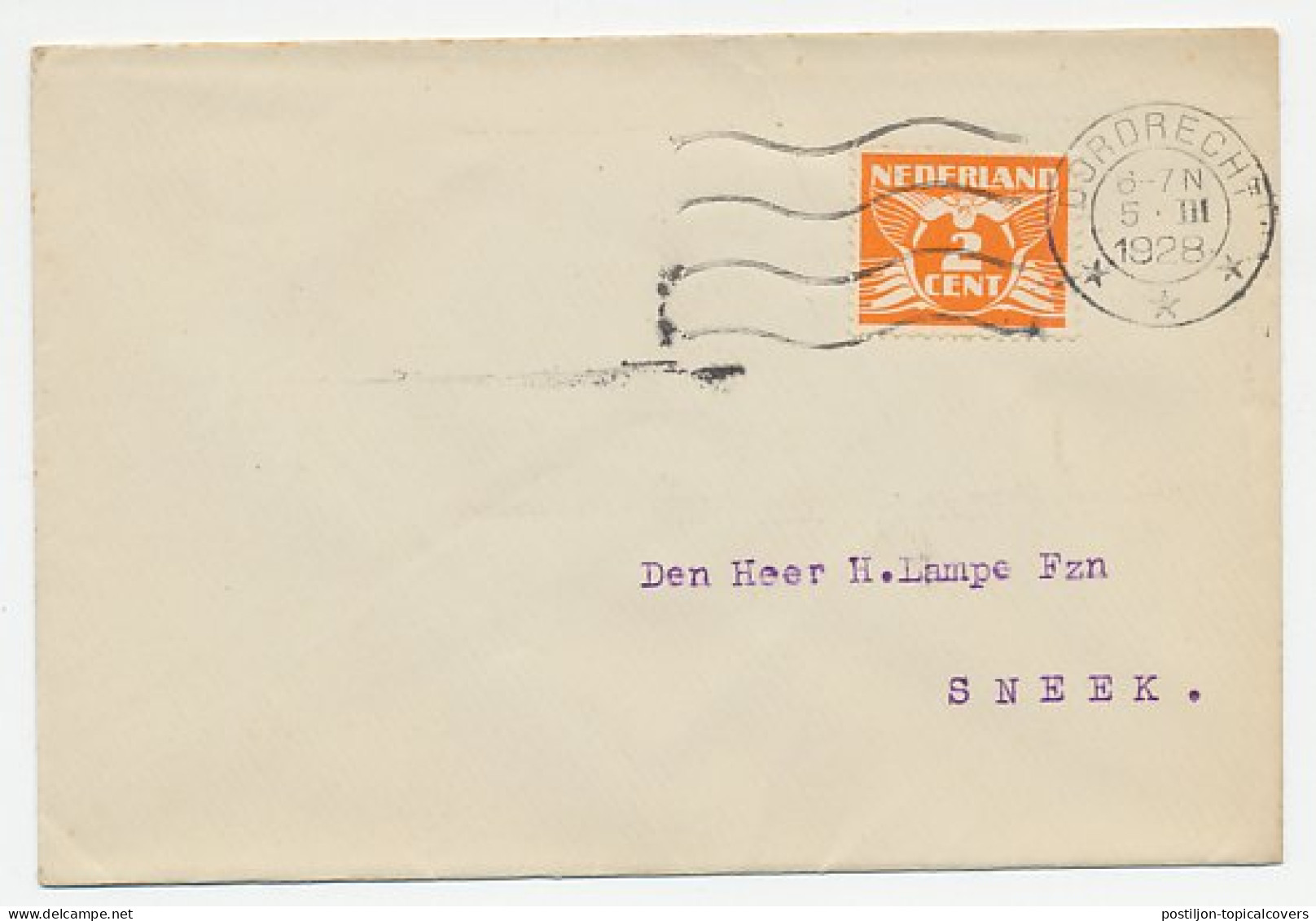 Machinestempel Dordrecht 1928 - PEVI - Ohne Zuordnung