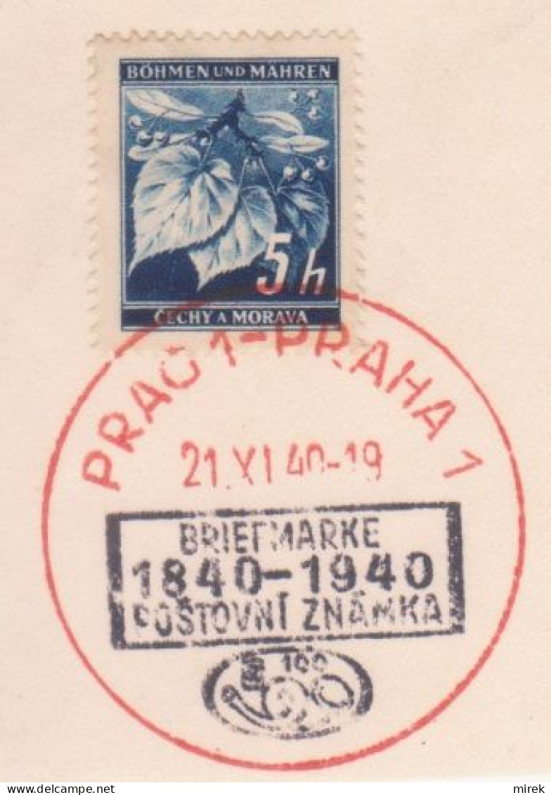 027/ Commemorative Stamp PR 40, Date 21.11.40 - Lettres & Documents