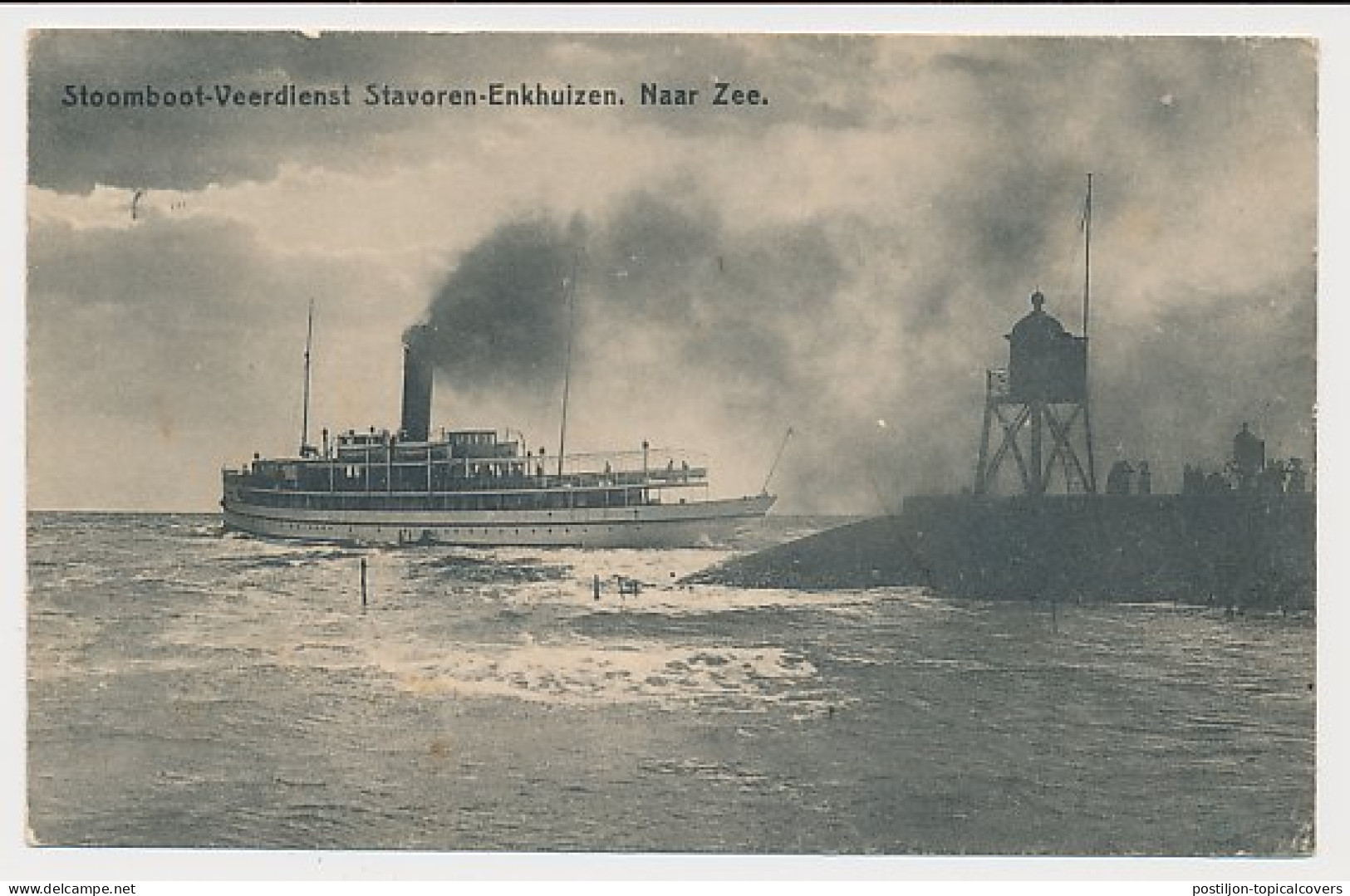 Treinblokstempel : Enkhuizen - Stavoren I 1926 - Unclassified