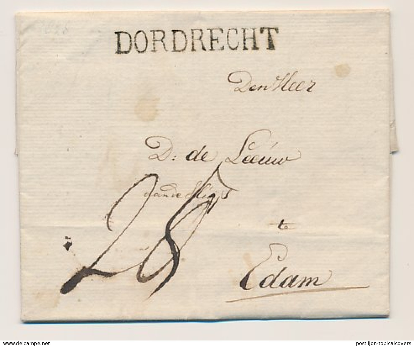 DORDRECHT - Edam 1828 - ...-1852 Préphilatélie