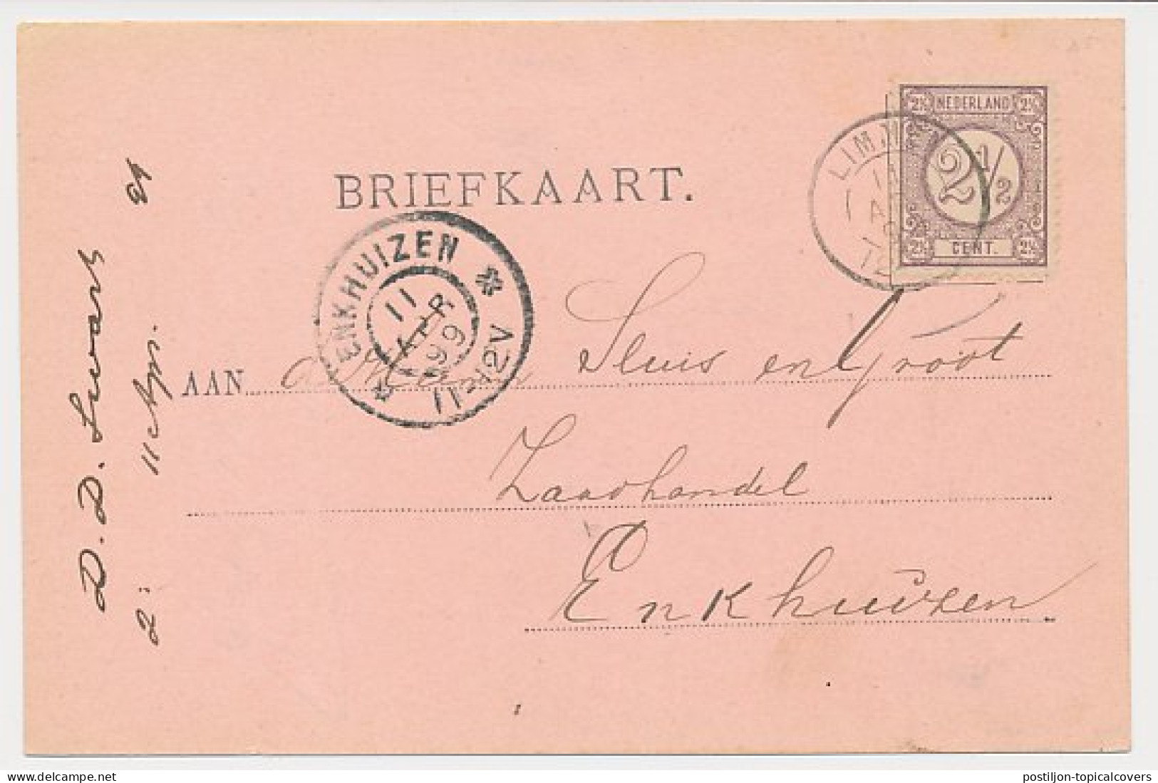 Firma Briefkaart Limmen 1899 - Bloemkweker - Zaadhandel - Ohne Zuordnung