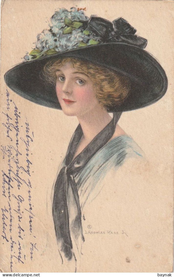 TH3539   --   J. KNOWLES Pinx.  --  LADY WITH HAT  --  1922  --  FASHION, MODE - Otros & Sin Clasificación