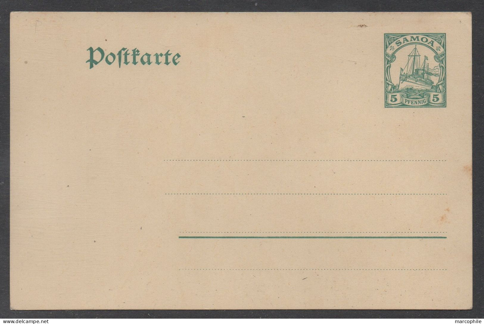 SAMOA / 1914 # P9 - GSK (NUR POSTKARTE)  - ENTIER POSTAL (SEULEMENT POSTKARTE) / KW 22.50 EURO - Samoa