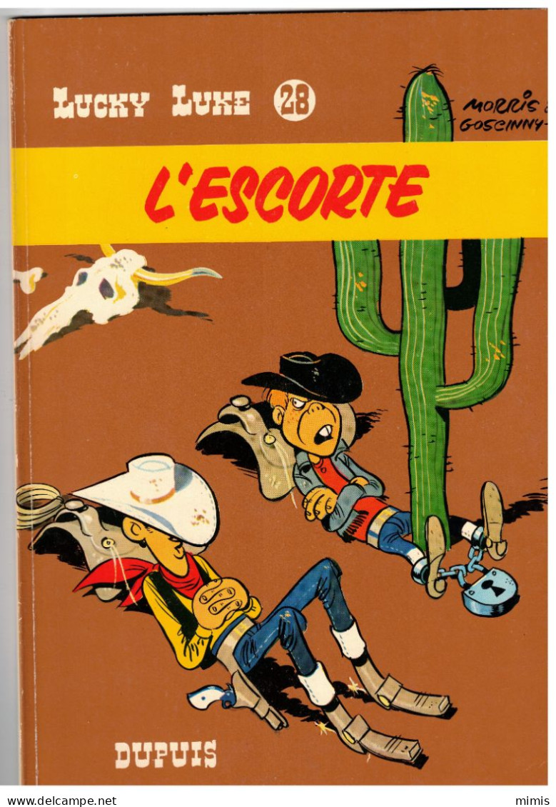 LUCKY LUKE     L'Escorte    N° 28    Réédition 1977 - Lucky Luke