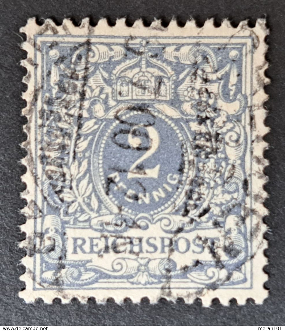 Deutsches Reich 1900, Mi 50d Plattenfehler "C Mit Abstrich" Gestempelt Geprüft - Used Stamps