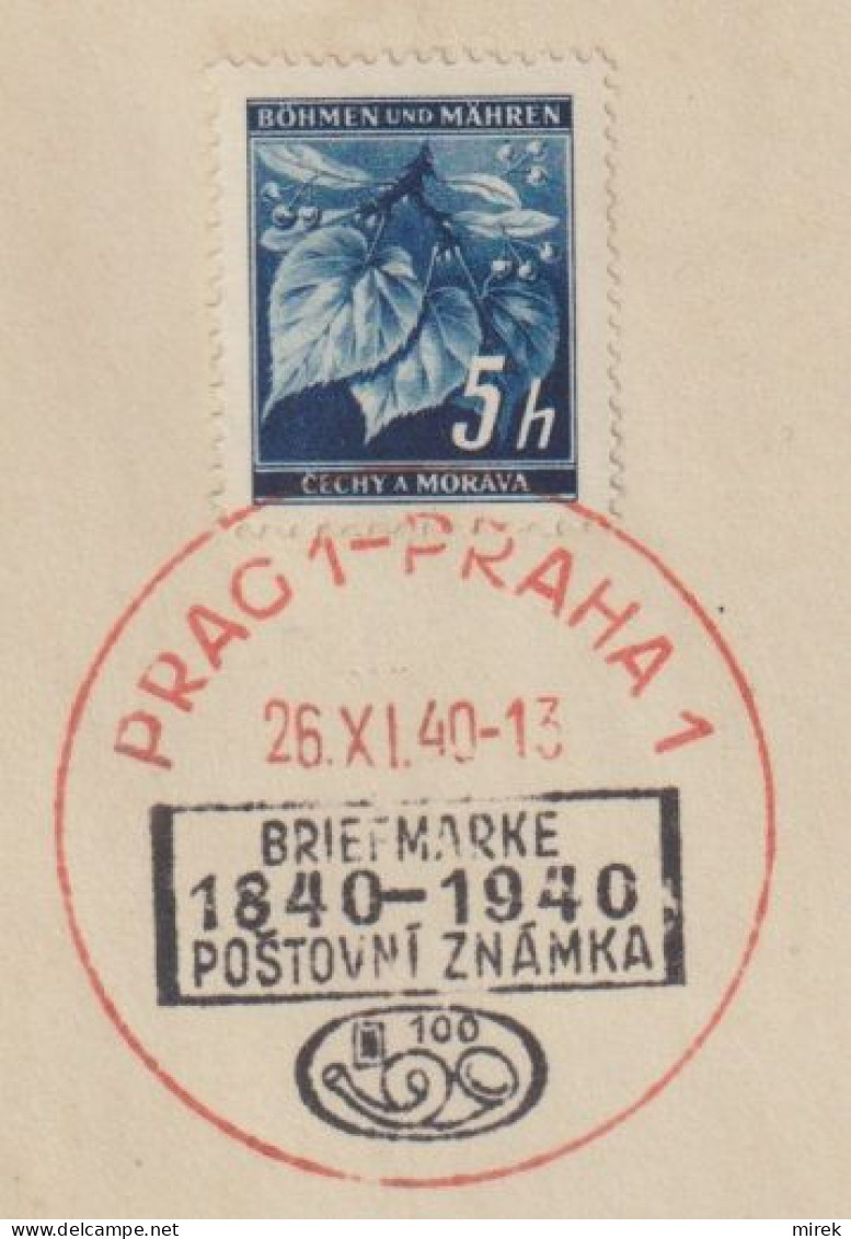 030/ Commemorative Stamp PR 40, Date 26.11.40 - Cartas & Documentos