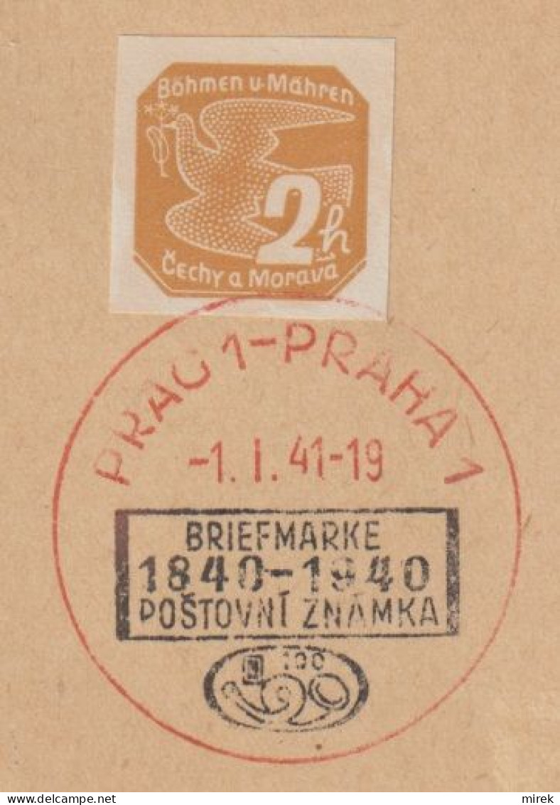 031/ Commemorative Stamp PR 40, Date 1.1.41 - Briefe U. Dokumente