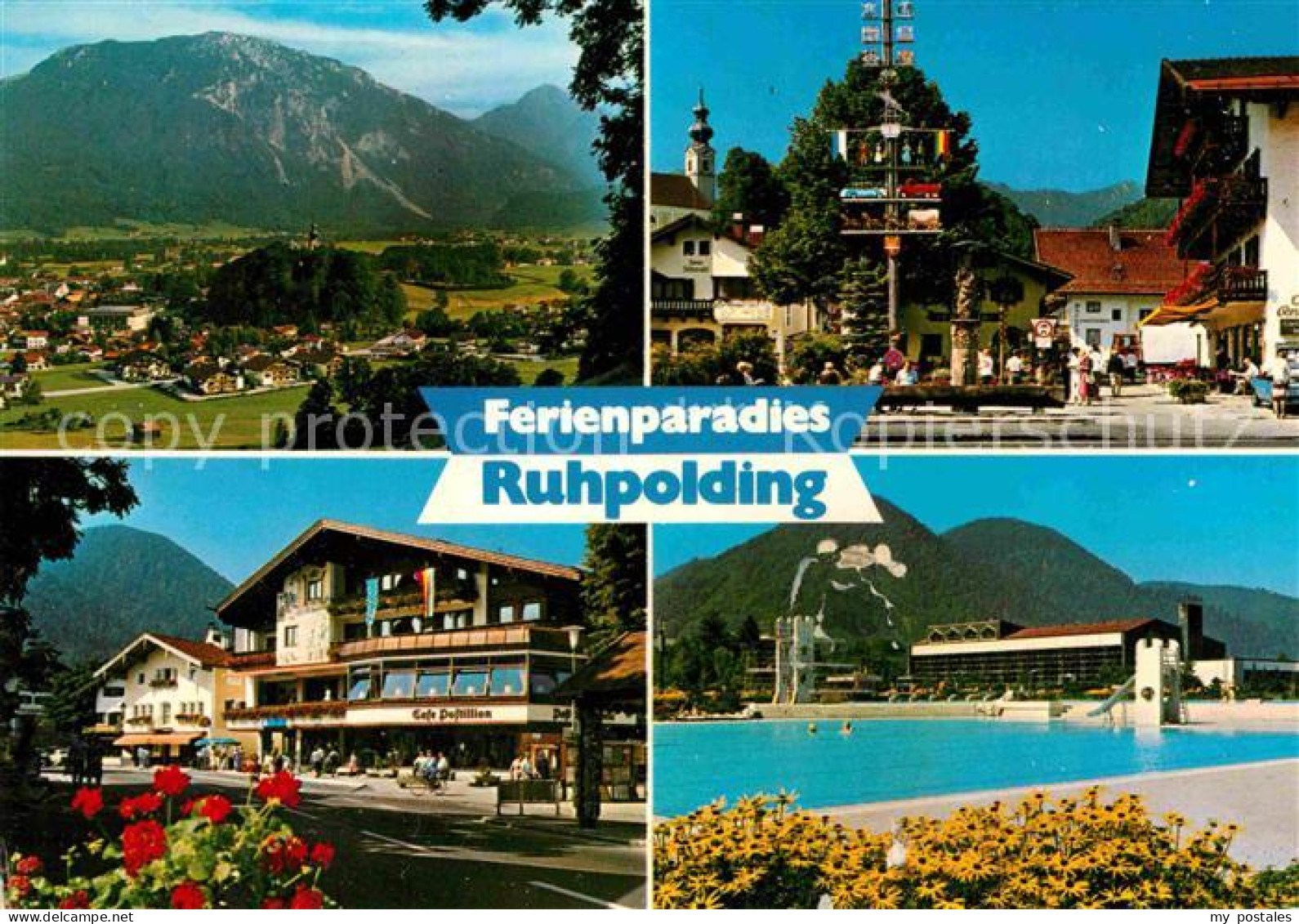 72631277 Ruhpolding Gegen Rauschberg Sonntagshorn Freibad Dorfplatz Ruhpolding - Ruhpolding