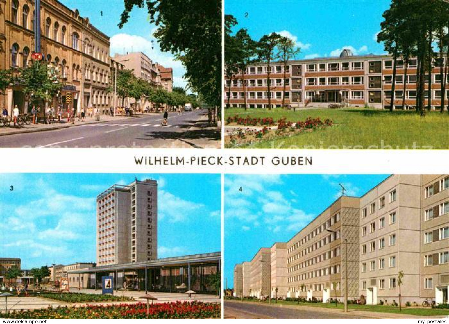 72631208 Guben Wilh Pieck Str Obersprucke Schule Hochhaus Kaltenbronner Str Gube - Guben