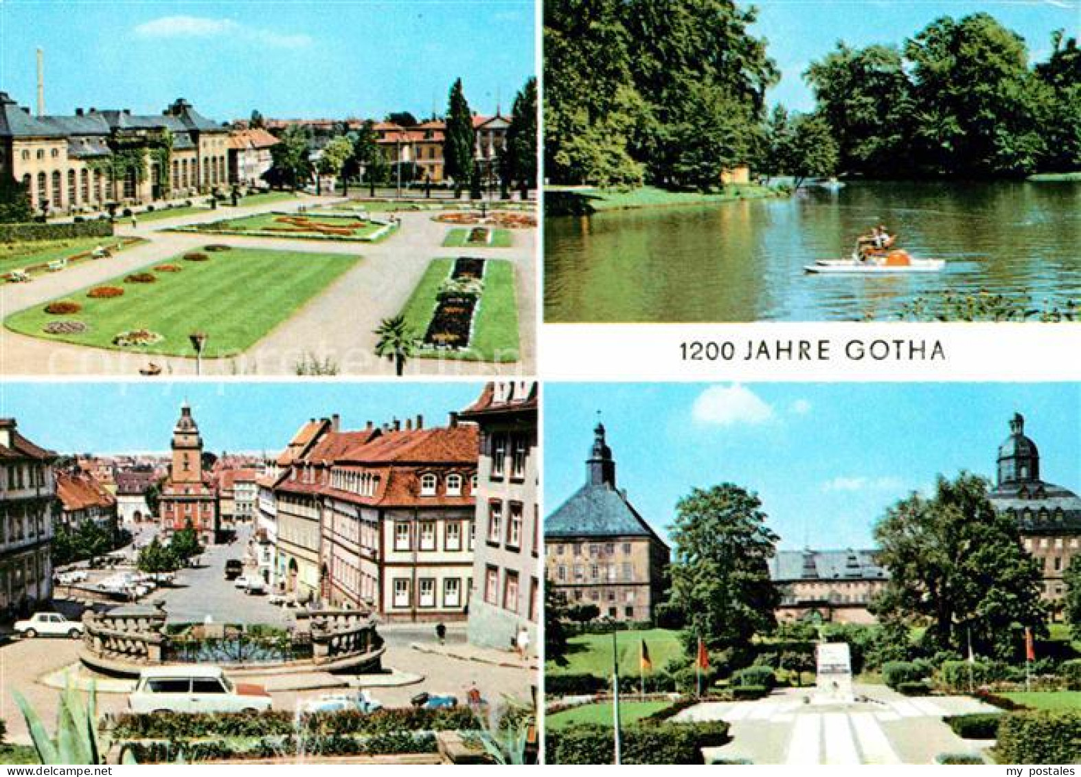 72631206 Gotha Thueringen Orangerie Gondelteich Hauptmarkt Schloss Friedenstein  - Gotha