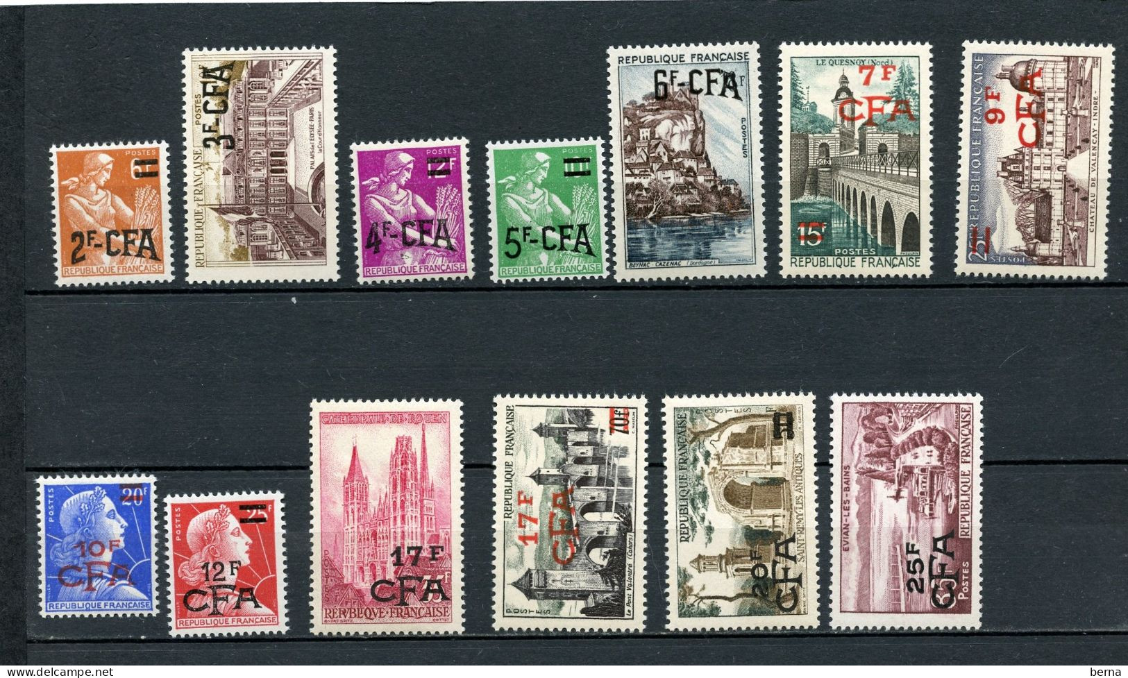 REUNION 331/341 LUXE NEUF SANS CHARNIERE - Nuevos