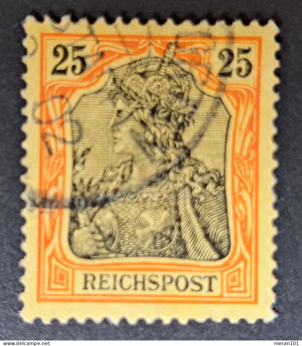 Deutsches Reich 1900, Mi 58II Plattenfehler, Gestempelt Geprüft - Usati