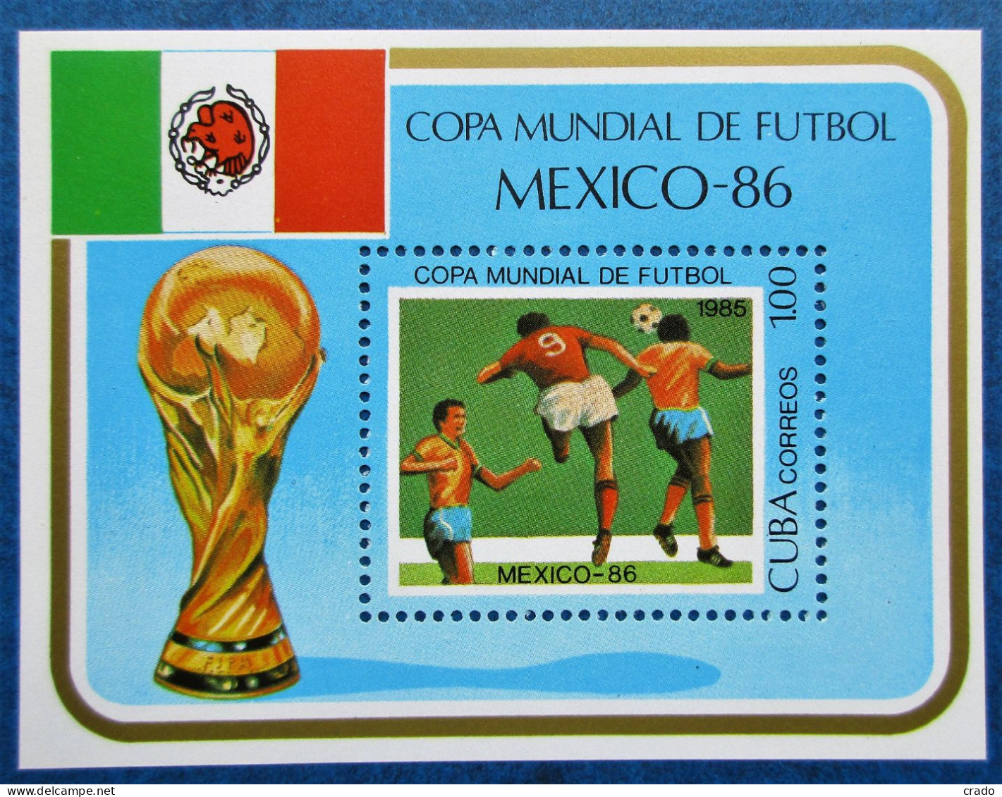 Timbres Neufs** De Cuba De 1985 Mondial De Football - Neufs
