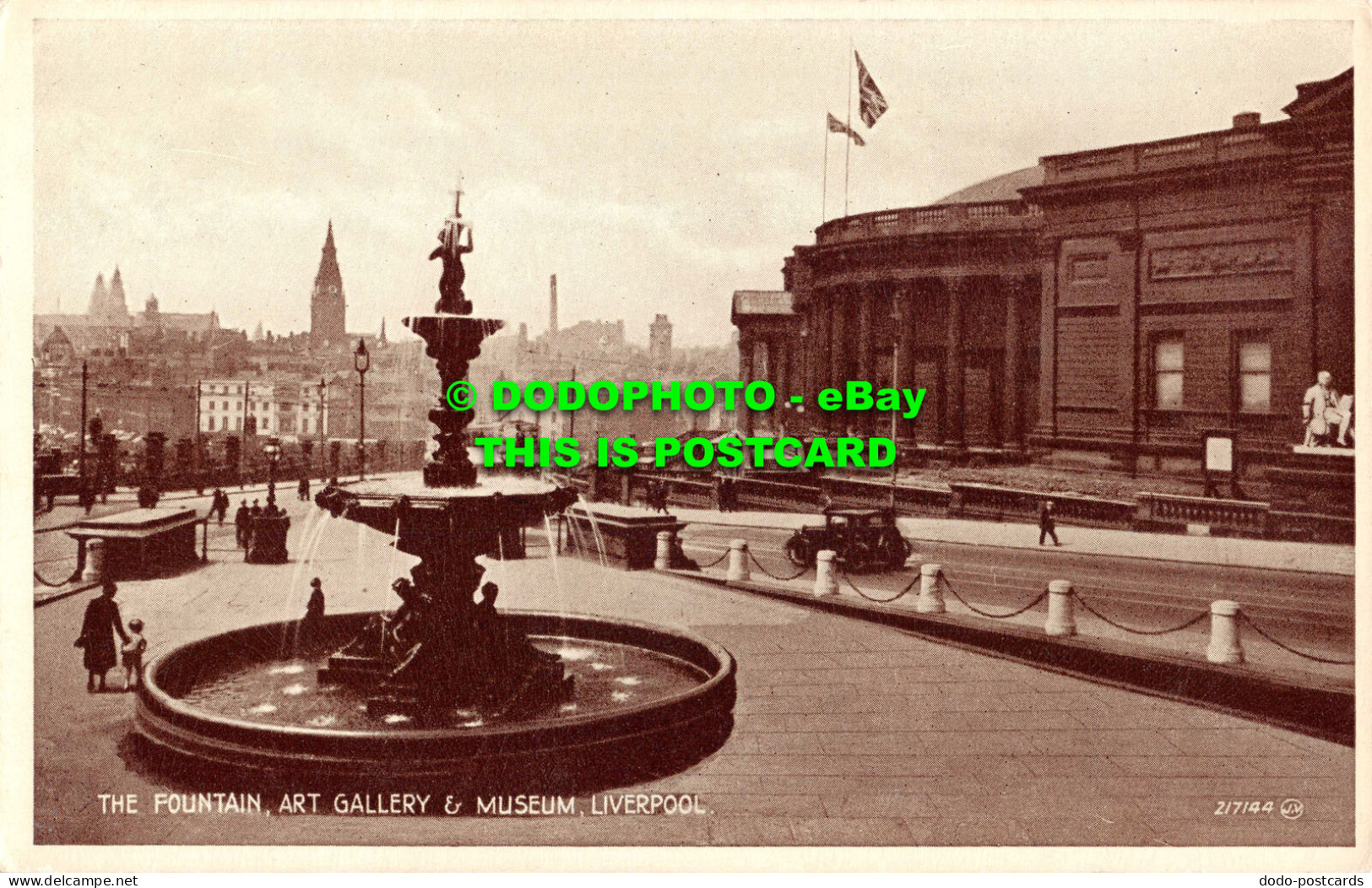 R554399 Fountain. Art Gallery And Museum. Liverpool. 217144. Phototype Postcard. - Mundo