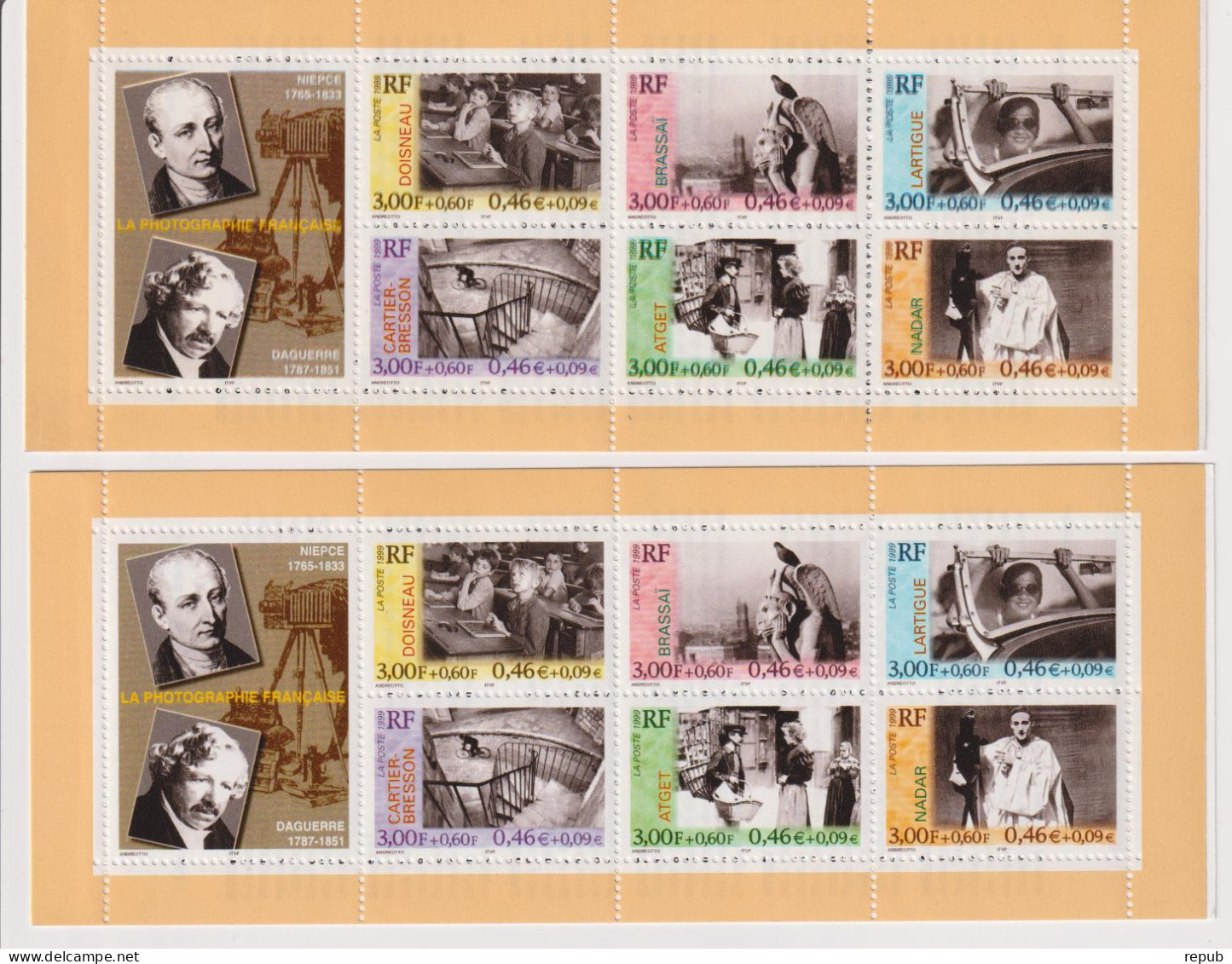 France 1999 Carnet BC 3268 Décalage Des Couleurs Dans Carnet Haut Surtout Au Centre (bas Normal)  ** MNH - Unused Stamps