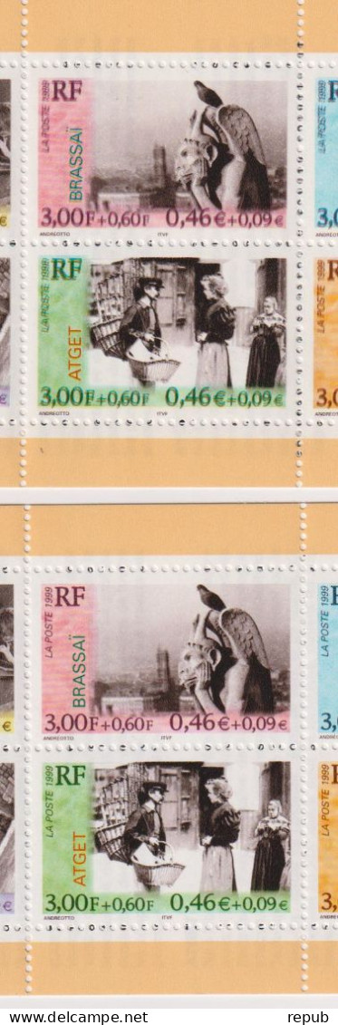 France 1999 Carnet BC 3268 Décalage Des Couleurs Dans Carnet Haut Surtout Au Centre (bas Normal)  ** MNH - Unused Stamps