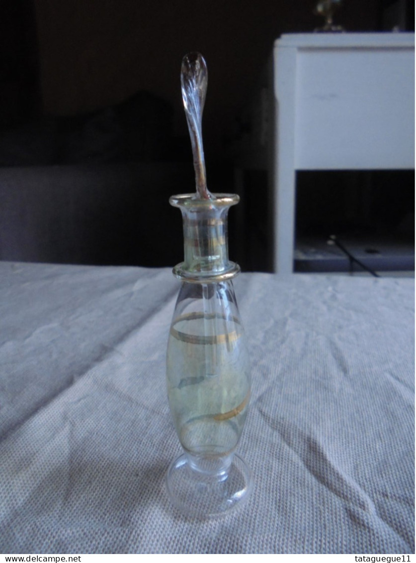 Ancien - Fiole à Parfum En Verre Soufflé - Vidrio & Cristal