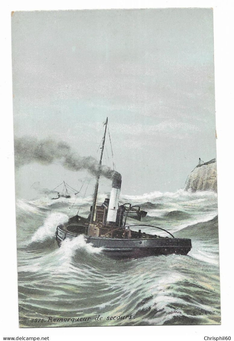 CPA - Remorqueur De Secours - N° 3575 - L.V. Et Cie - Phototypie Vasselier - - Tugboats