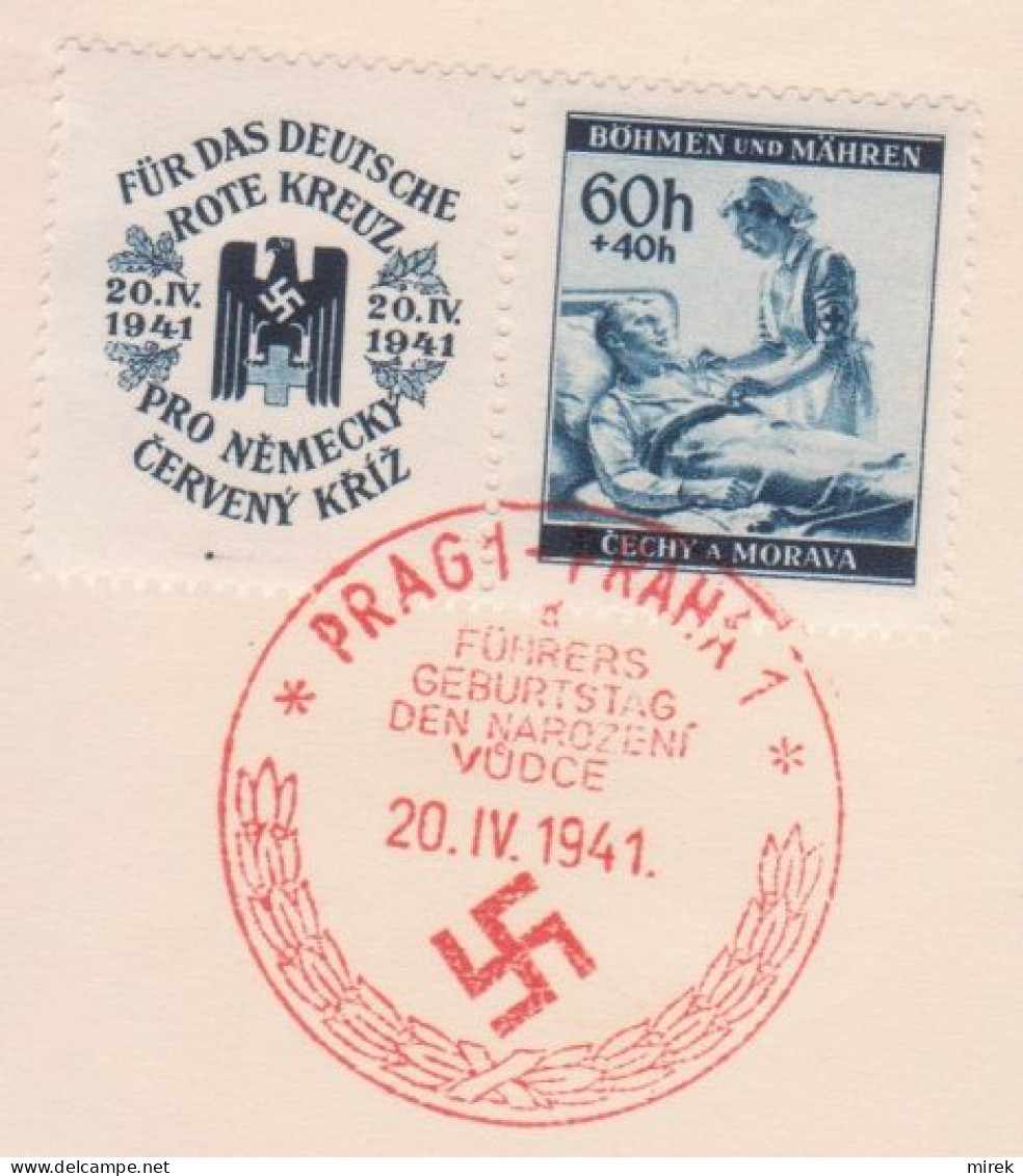038/ Commemorative Stamp PR 49, Date 20.4.41, Letter "a" - Lettres & Documents
