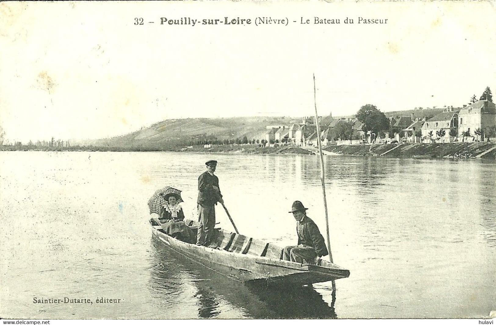 58  POUILLY SUR LOIRE - LE BATEAU DU PASSEUR (ref 7869) - Pouilly Sur Loire